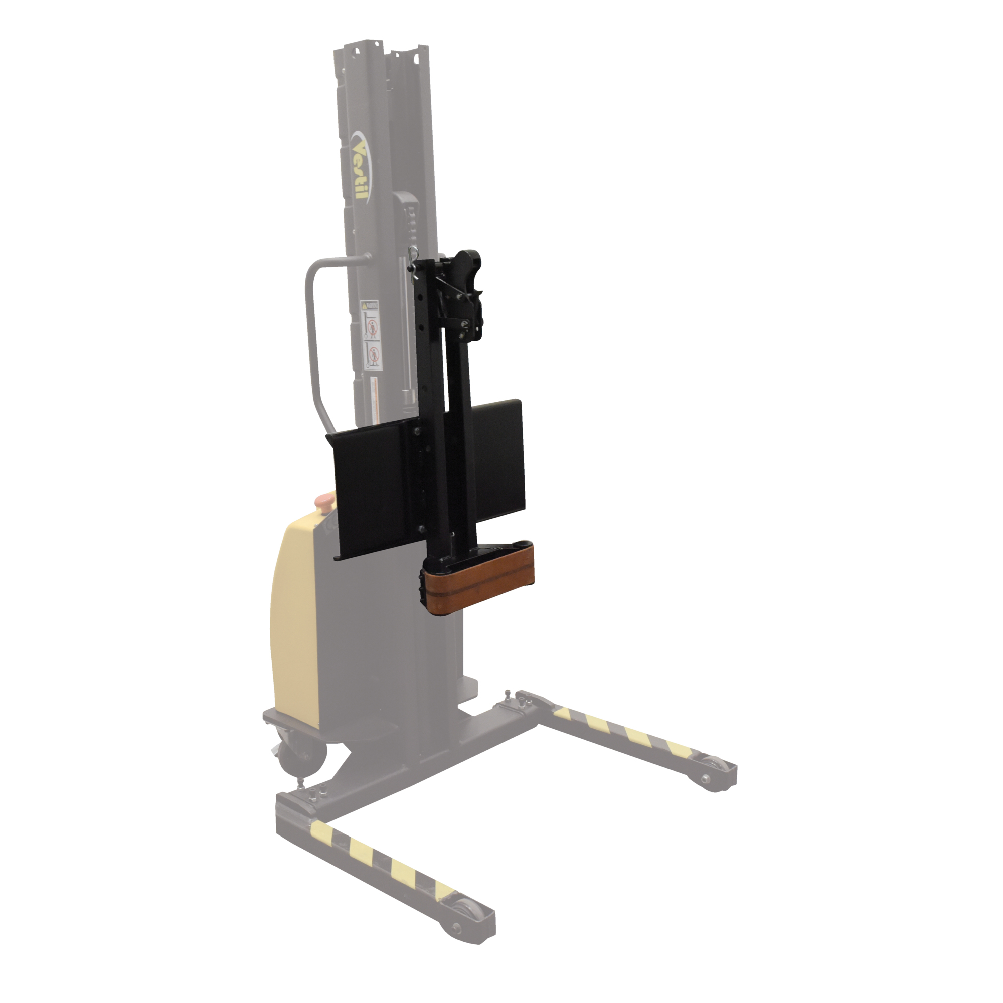 Vestil Narrow Mast Stacker Single Drum Gripper Attachment - Steel, Model# SLNM-AA-SDG